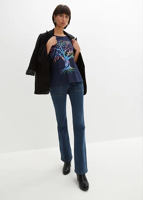 Tričko s potiskem z organické bavlny, bonprix