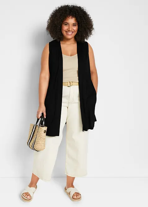 Úpletová vesta z viskózy, bonprix