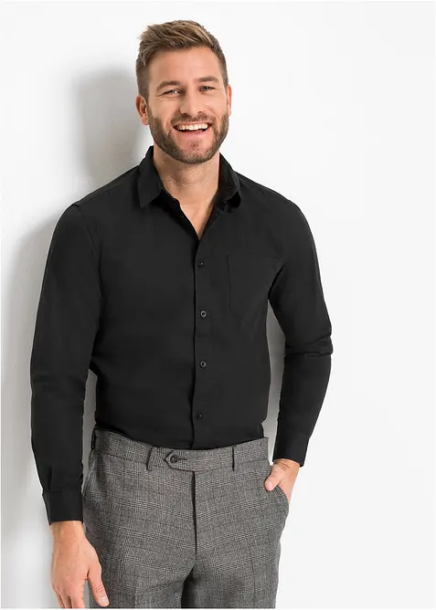 Košile s dlouhým rukávem, z čisté bavlny, bonprix