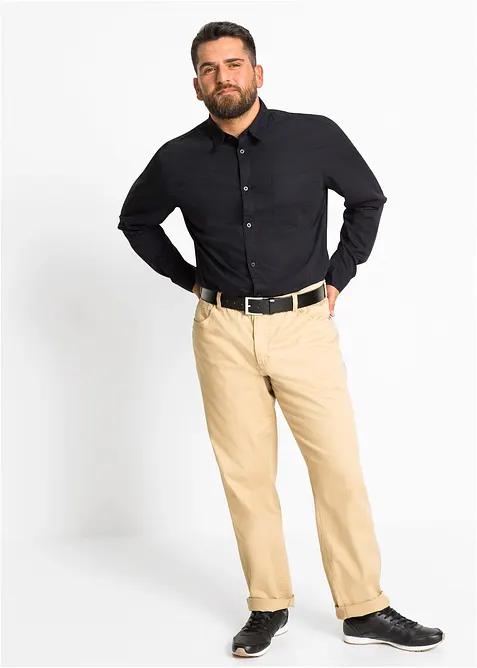 Košile s dlouhým rukávem, z čisté bavlny, bonprix