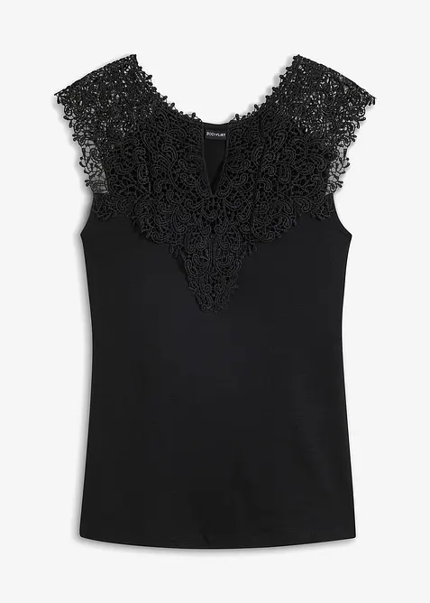 Top ze splývavé viskózové směsi, bonprix