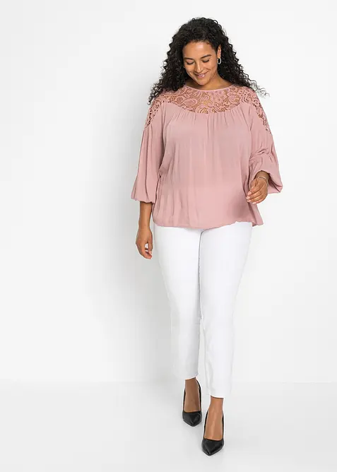 Tunika ze splývavé viskózy, bonprix