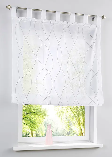 Římská roleta s výšivkou a recyklovaným polyesterem, bonprix