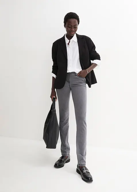 Džíny Slim Fit, Mid Waist, Super Stretch, bonprix