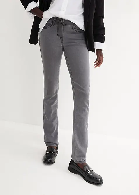 Džíny Slim Fit, Mid Waist, Super Stretch, bonprix