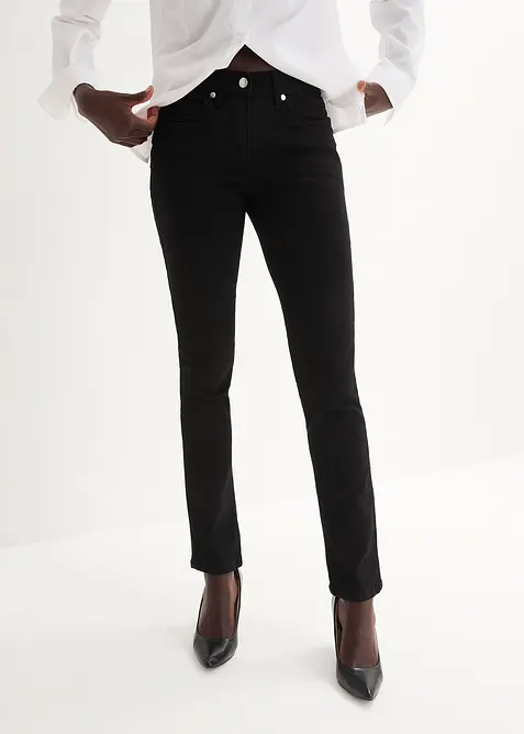 Džíny Slim Fit, Mid Waist, Super Stretch, bonprix