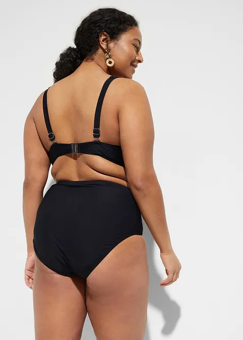 Stahovací bikinové kalhotky s vysokým pasem, mirně tvarující efekt, bonprix