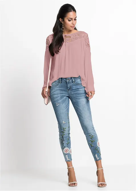 Tunika ze splývavé viskózy, bonprix