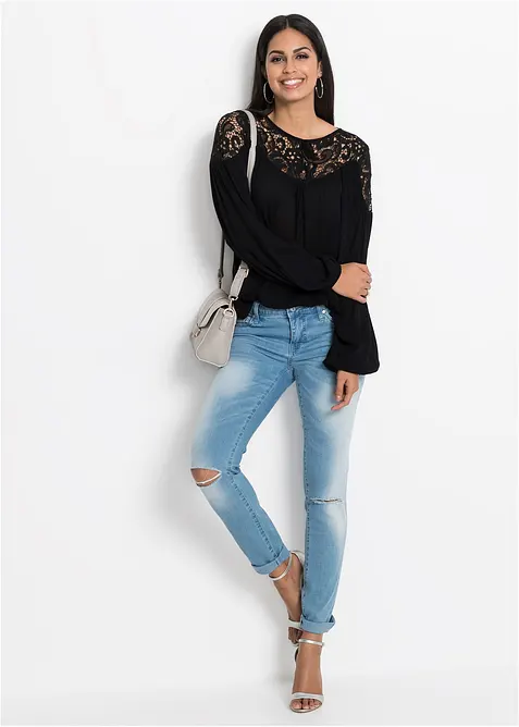 Tunika ze splývavé viskózy, bonprix