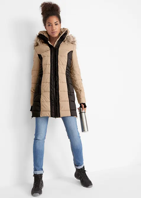 Kr&aacute;tk&yacute; outdoorov&yacute; kab&aacute;t s umělou kože&scaron;inou, voděodoln&yacute;, bonprix