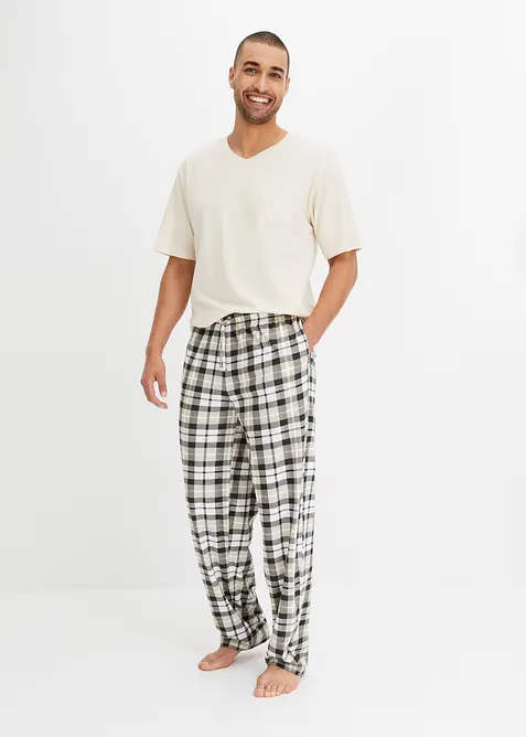 Pyžamo s kr&aacute;tk&yacute;m ruk&aacute;vem, z organick&eacute; bavlny, bonprix