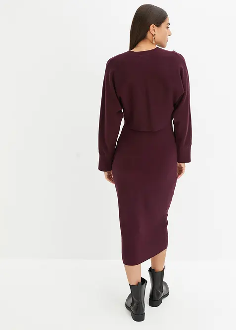 Pletená souprava se šaty (2dílná souprava), bonprix