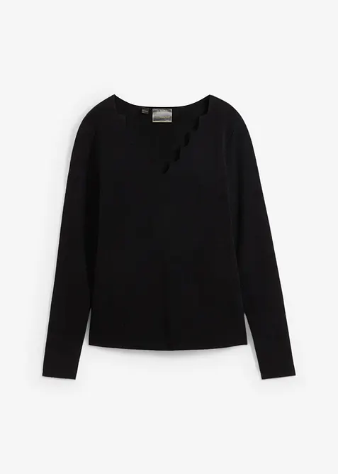 Svetr z jemn&eacute; pleteniny z měkk&eacute; visk&oacute;zov&eacute; směsi, bonprix