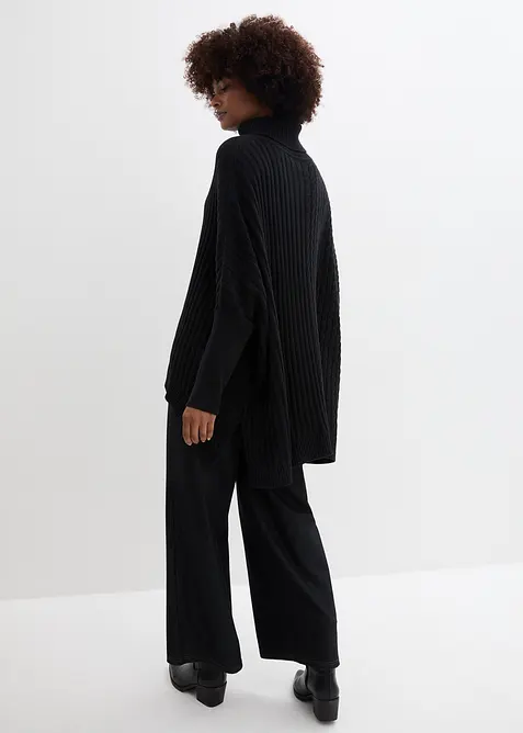 Oversize svetr ve stylu ponča, bonprix