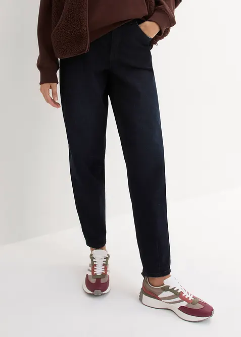 Džíny Barrel s pohodlnou pasovkou, High Waist, bonprix