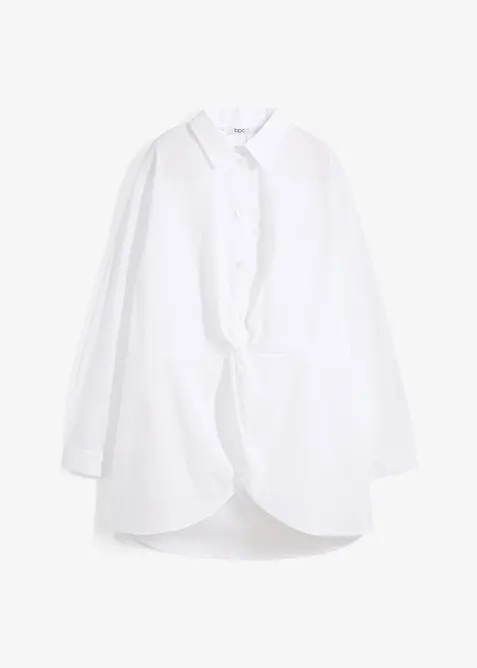 Halenka s delším zadním dílem, z čisté bavlny, bonprix