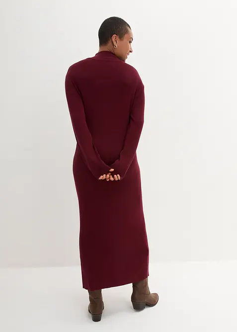 Dlouhé šaty z jemné pleteniny ze splývavé viskózové směsi, bonprix