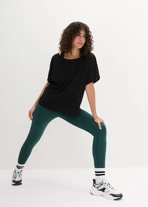 Sportovní top se síťovaným tričkem (2dílná souprava), bonprix