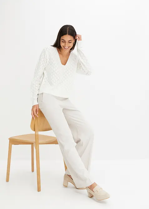 Ažurový svetr, bonprix