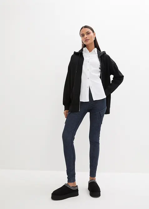 Propínací mikina s kapucí, bonprix