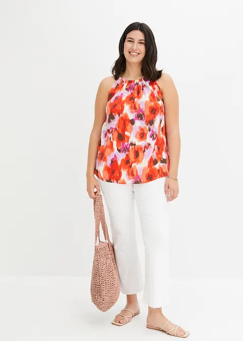 Halenkový top s potiskem, bonprix