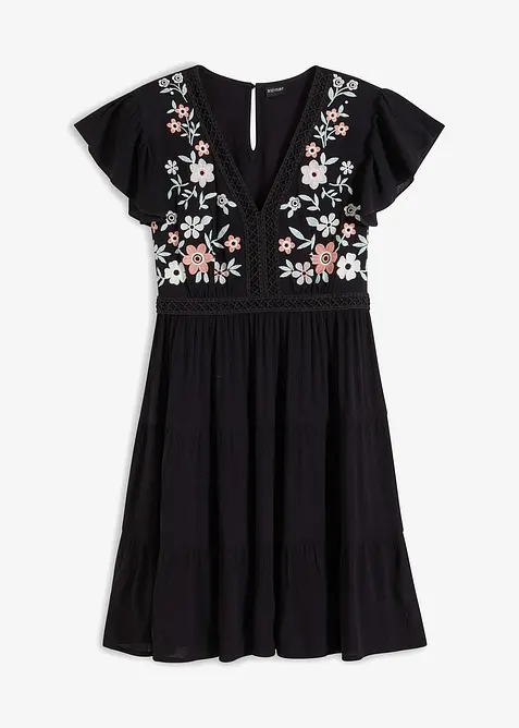 Minišaty s výšivkou, bonprix