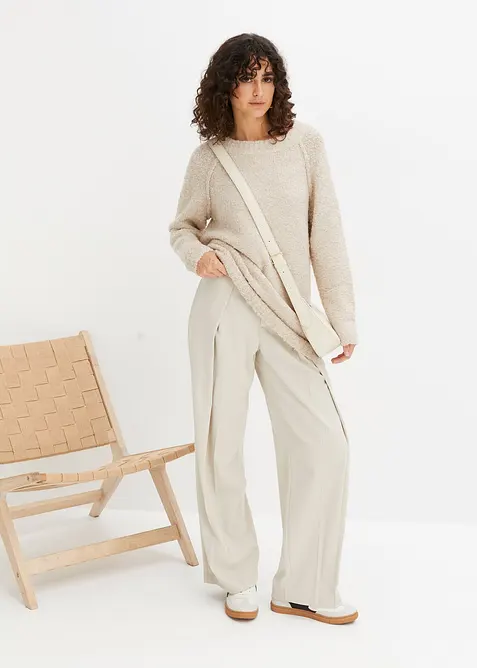 Svetr ze silnější medvídkové příze, bonprix