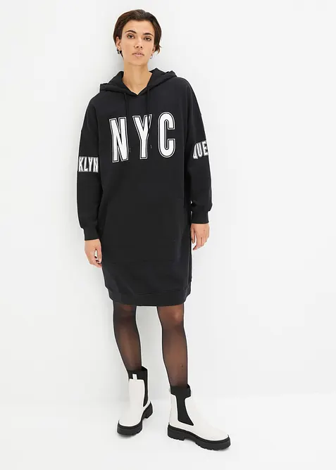 Mikinové šaty z čisté organické bavlny, bonprix