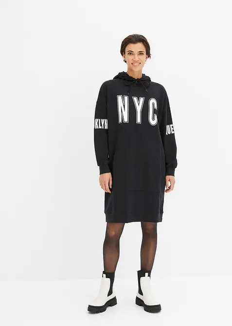 Mikinové šaty z čisté organické bavlny, bonprix