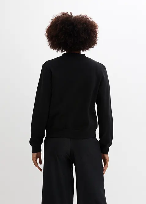 Mikina s knoflíkovou lištou, bonprix