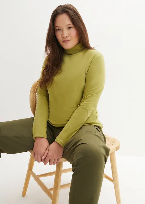 Tričko s&nbsp;dlouh&yacute;m ruk&aacute;vem, s&nbsp;čistou organickou bavlnou, bonprix