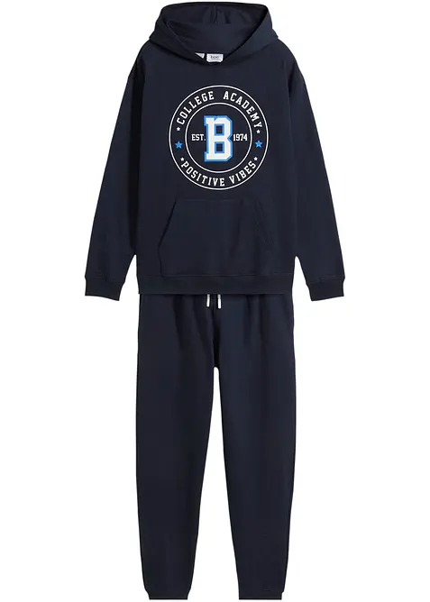 Tepláková souprava z měkké bavlny (2dílná souprava), bonprix