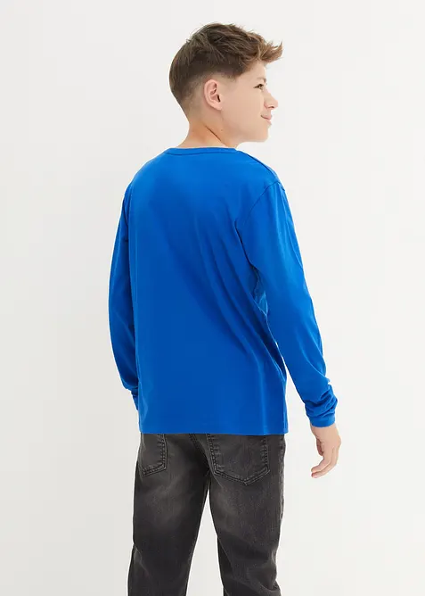 Tričko s dlouhým rukávem a organickou bavlnou (3 ks v balení), bonprix