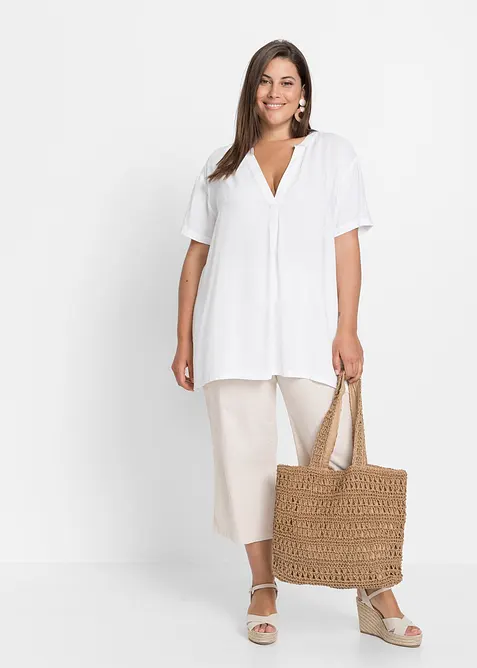 Dlouh&aacute; tunika z udržiteln&eacute; visk&oacute;zy, bonprix