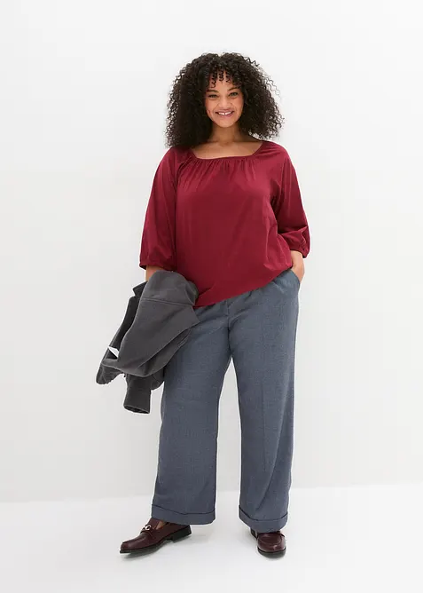 Úpletová halenka z čisté organické bavlny, bonprix