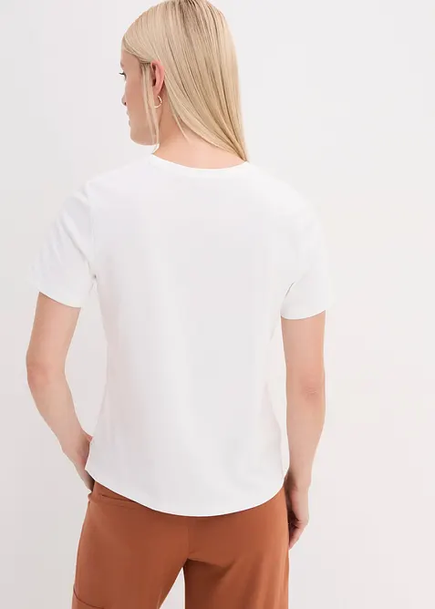 Tričko se třpytiv&yacute;m potiskem, bonprix