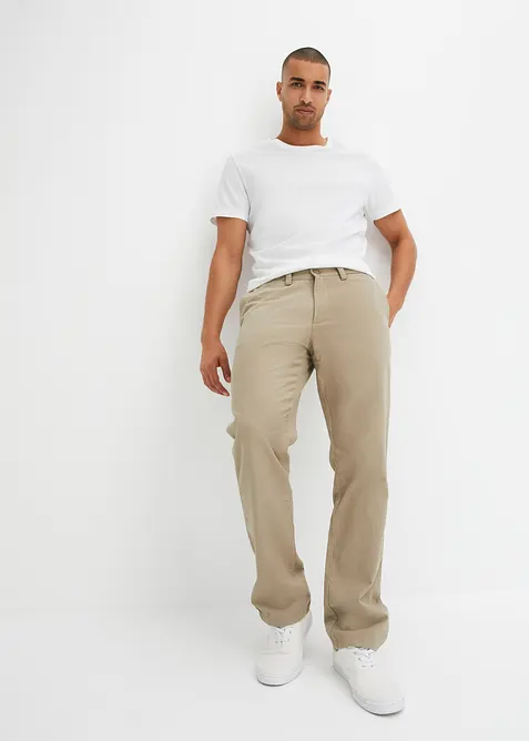 Chino kalhoty z čist&eacute; bavlny Regular Fit, Straight, bonprix