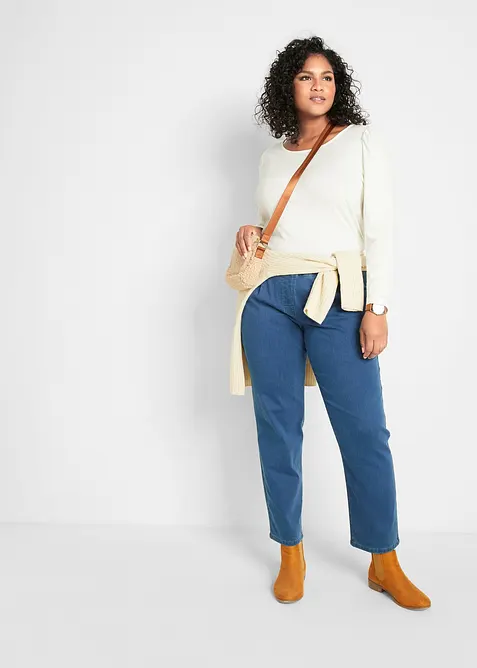 Termo dž&iacute;ny s pohodlnou pasovkou, bonprix