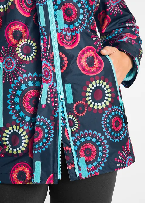 Funkční bunda s kapucí 3 v 1, nepromokavá, bonprix