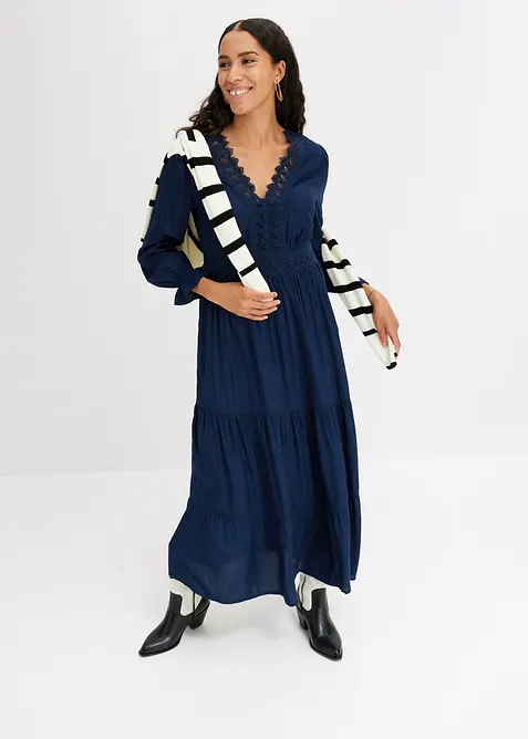 Maxi šaty z čisté viskózy, bonprix