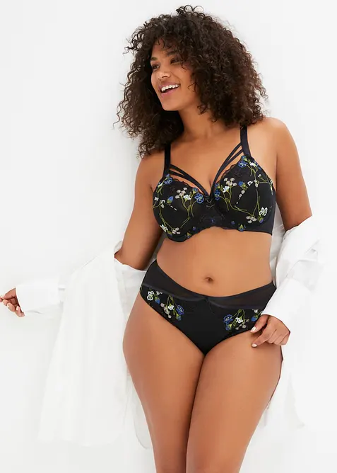 Zmenšovací podprsenka s výšivkou, bonprix