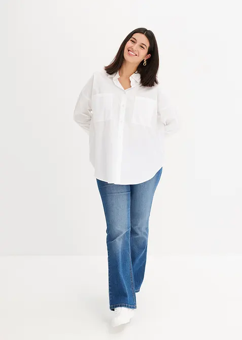 Oversized halenka z čist&eacute; bavlny, bonprix