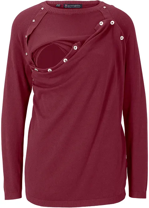 Těhotenský/kojicí svetr 2v1, z jemné pleteniny, bonprix