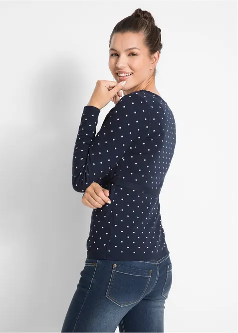 Těhotensk&yacute; a kojic&iacute; svetr 2 v 1, z jemn&eacute;ho &uacute;pletu, bonprix