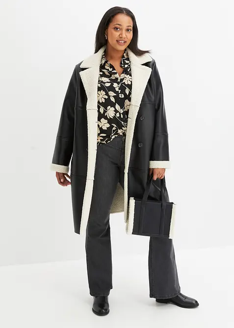 Kabát z umělé kůže, bonprix