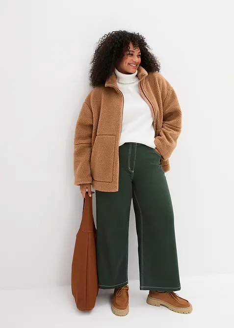 Bunda z medv&iacute;dkov&eacute;ho fl&iacute;su, s pod&scaron;&iacute;vkou, bonprix