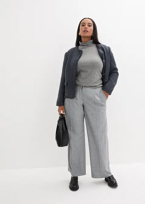 Triko s rol&aacute;kov&yacute;m l&iacute;mcem, bonprix