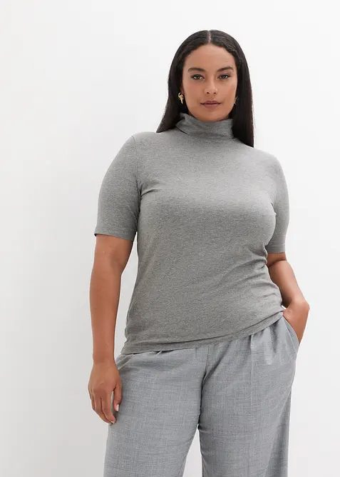 Triko s rol&aacute;kov&yacute;m l&iacute;mcem, bonprix