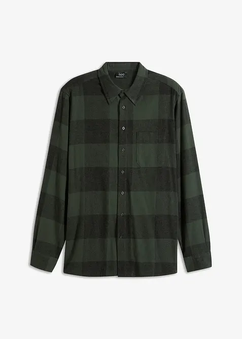 Flanelová košile s dlouhým rukávem, z měkké bavlny, bonprix