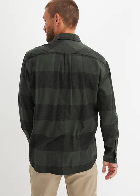 Flanelová košile s dlouhým rukávem, z měkké bavlny, bonprix